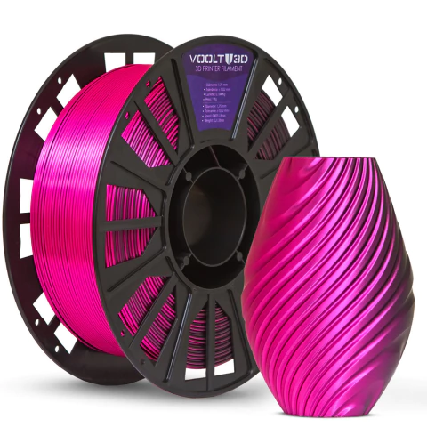 Filamento PLA Duo Color Shadow Rosa com Preto V-Silk - 1kg - comprar online