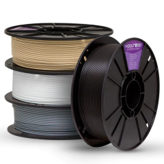 KIT Filamento PLA Velvet - Branco | Caucasiano | Cinza | Preto - comprar online