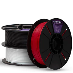 KIT Filamento PLA Velvet - Branco | Preto | Vermelho - comprar online