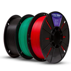 KIT Filamento PLA Velvet - Preto | Verde | Vermelho - comprar online