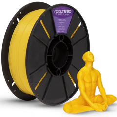Filamento PLA Amarelo Velvet High Speed Premium - 1Kg - comprar online