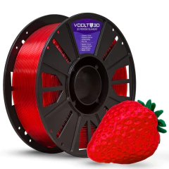 Filamento PETG HF Vermelho Translúcido High Fluidity Premium - 1Kg - comprar online