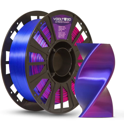Filamento PLA Duo Color Shadow Azul Safira com Ametista V-Silk - 1kg - comprar online