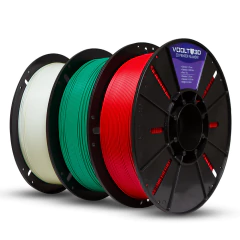 KIT Filamento PLA Velvet - Branco | Verde | Vermelho - comprar online