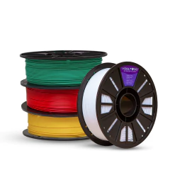 KIT Filamento PLA Velvet - Amarelo | Branco Off | Verde | Vermelho - comprar online