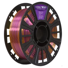 Filamento PLA Duo Color Shadow Dourado com Ametista V-Silk - 1kg - comprar online