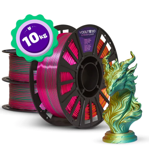 Kit Master - Filamento PLA Tri Color - 10 unidades - comprar online