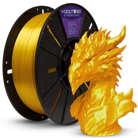 Filamento PLA Dourado V-Silk High Speed Premium - 1Kg - comprar online
